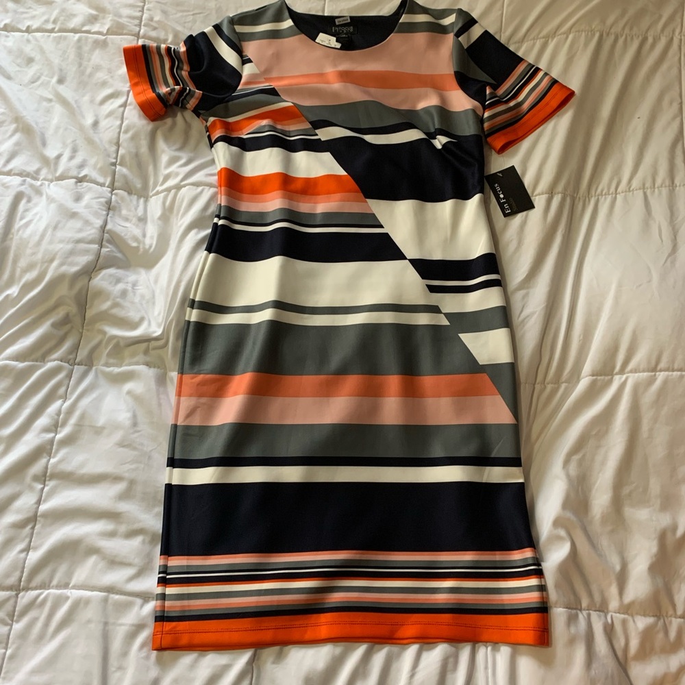 Stripe stretch dress
